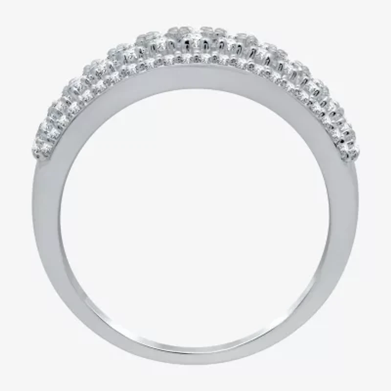 Womens 1 CT. T.W. Natural White Diamond 10K Gold Anniversary Band