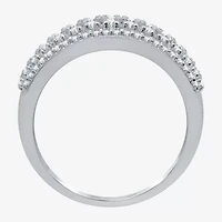 Womens 1 CT. T.W. Natural White Diamond 10K Gold Anniversary Band
