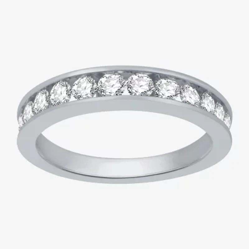 Deluxe Collection Womens 1 CT. T.W. Natural White Diamond 14K Gold Wedding Band