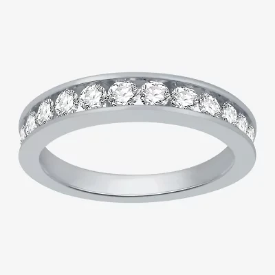 Deluxe Collection Womens 1 CT. T.W. Natural White Diamond 14K Gold Wedding Band