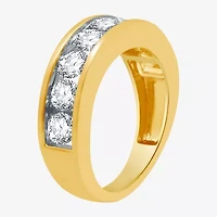 Deluxe Collection Womens 2 CT. T.W. Natural White Diamond 14K Gold Wedding Band