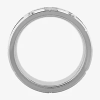 Mens 8MM 1/8 CT. T.W. Diamond Tungsten Wedding Band
