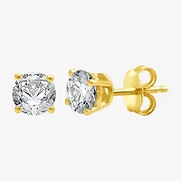 Deluxe Collection 3/4 CT. T.W. Natural White Diamond 14K White Gold 4.5mm Round Stud Earrings