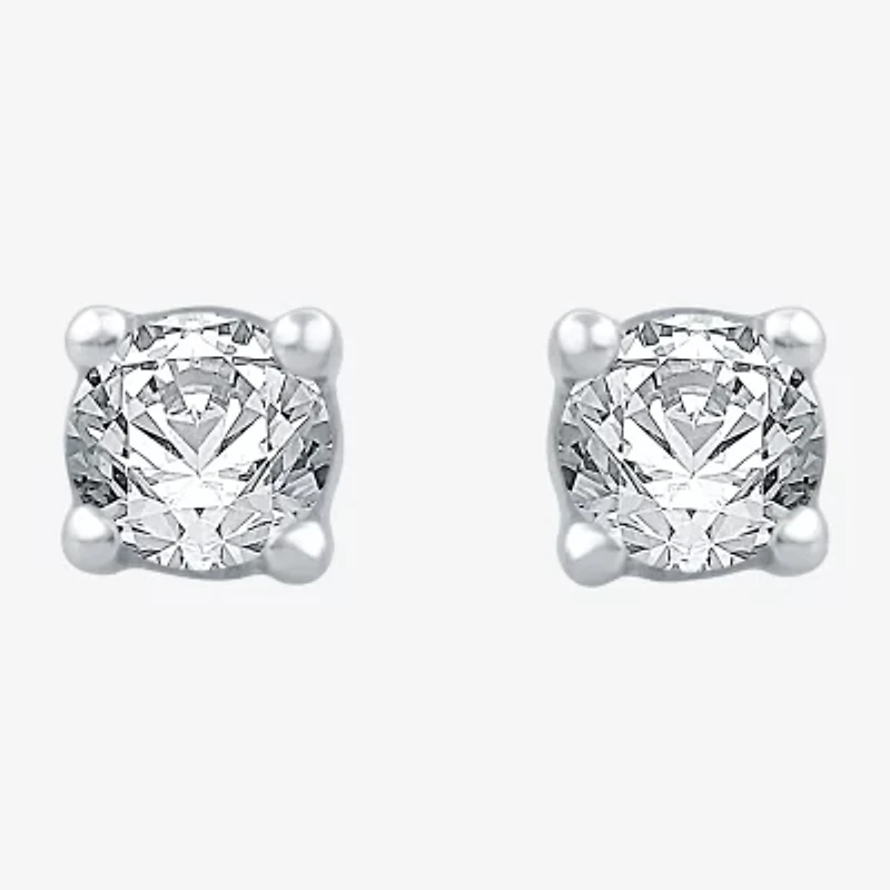 3/8 CT. T.W. Natural White Diamond 10K or 14K Gold Stud Earrings