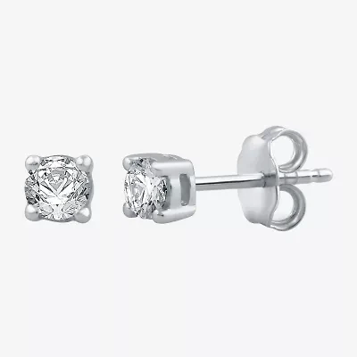 3/8 CT. T.W. Natural White Diamond 10K or 14K Gold Stud Earrings