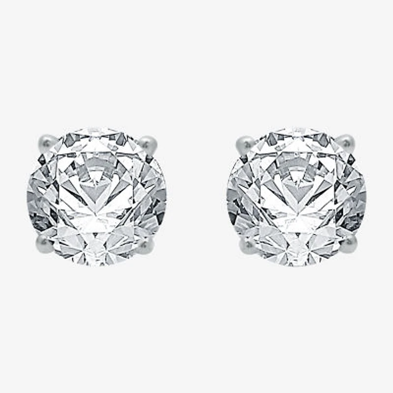 2 CT. T.W. Natural White Diamond 14K Gold 6.3mm Stud Earrings