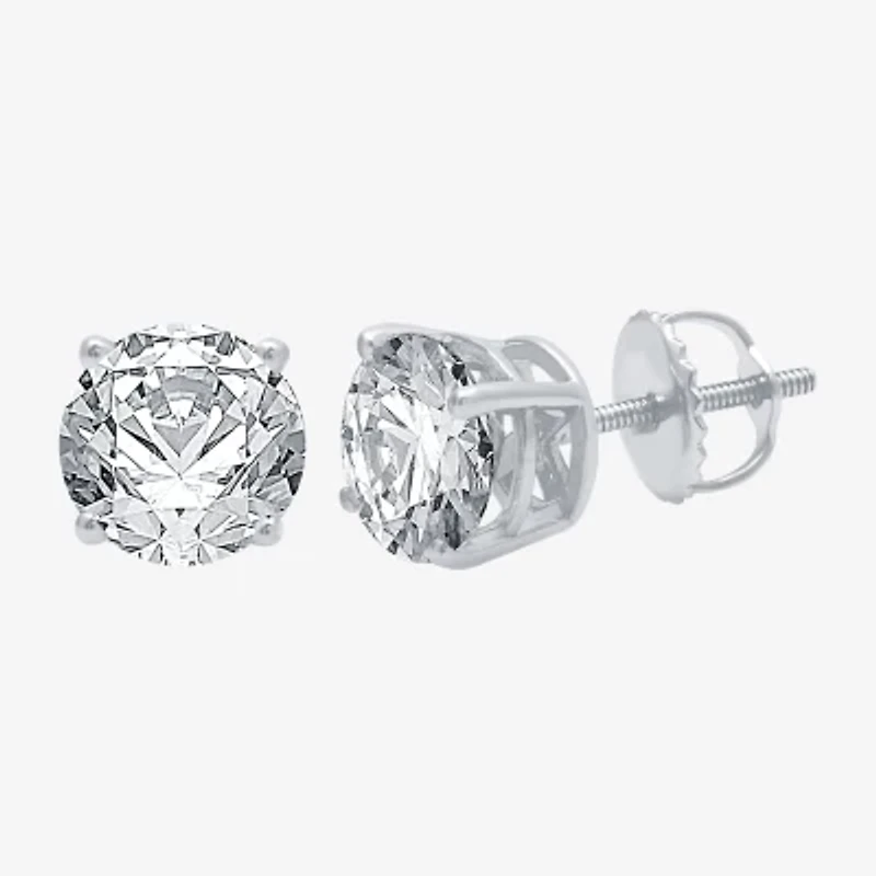 2 CT. T.W. Natural White Diamond 14K Gold 6.3mm Stud Earrings