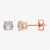 Classic Collection 1/2 CT. T.W. Natural White Diamond 10K Gold 3.8mm Stud Earrings