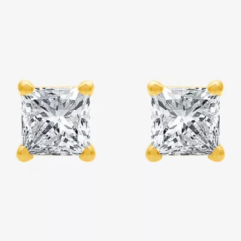 Deluxe Collection 1/2 CT.T.W. Natural Diamond 14K Gold 3.9mm Stud Earrings