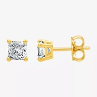 Deluxe Collection 1/2 CT.T.W. Natural Diamond 14K Gold 3.9mm Stud Earrings