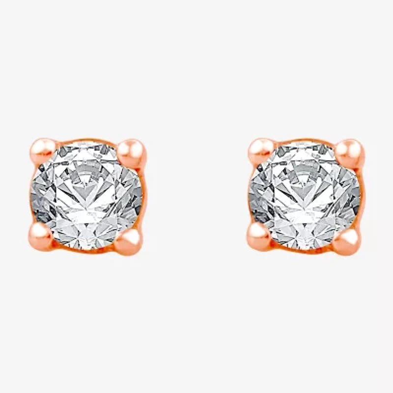 3/8 CT. T.W. Natural White Diamond 10K or 14K Gold Stud Earrings