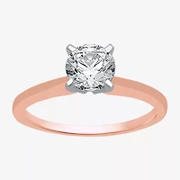 Classic Collection 1 CT. Natural Diamond Round Solitaire Engagement Ring 10K Gold