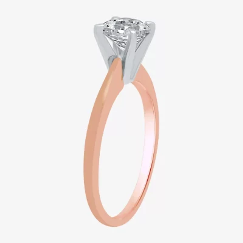 Classic Collection 1 CT. Natural Diamond Round Solitaire Engagement Ring 10K Gold