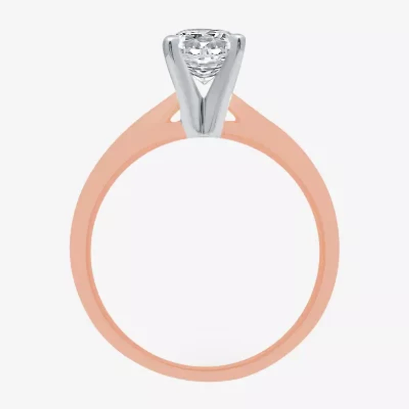 Classic Collection 1 CT. Natural Diamond Round Solitaire Engagement Ring 10K Gold