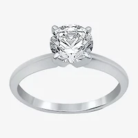 Classic Collection Womens 1 1/4 CT. Natural White Diamond 10K Gold Round Solitaire Engagement Ring