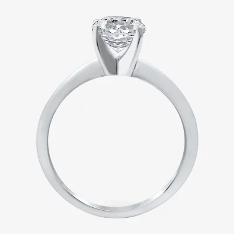 Womens / CT. Natural White Diamond 14K Gold Round Solitaire Engagement Ring