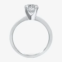 Womens / CT. Natural White Diamond 14K Gold Round Solitaire Engagement Ring