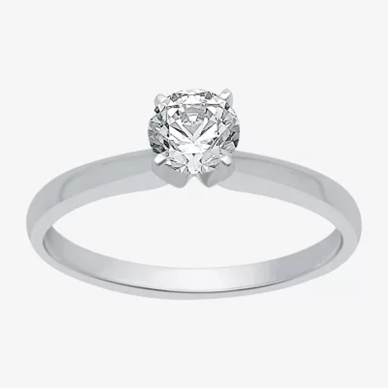 Classic Collection 1/2 CT. Lab-Grown (G / SI1-SI2) Diamond Round Solitaire Engagement Ring 10K or 14K Gold
