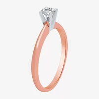 Classic Collection 1/4 CT. Natural Diamond Round Solitaire Engagement Ring 10K  Gold