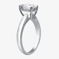 (I / SI2) Womens 2 CT. Lab-Grown White Diamond 14K Gold Pear Solitaire Engagement Ring