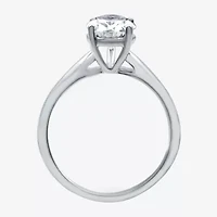 (I / SI2) Womens 2 CT. Lab-Grown White Diamond 14K Gold Pear Solitaire Engagement Ring
