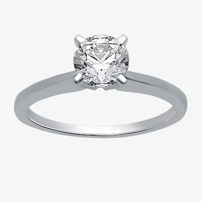 Classic Collection 1 CT. Natural Diamond Round Solitaire Engagement Ring 10K Gold