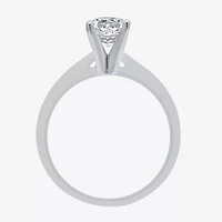 Classic Collection 1 CT. Natural Diamond Round Solitaire Engagement Ring 10K Gold