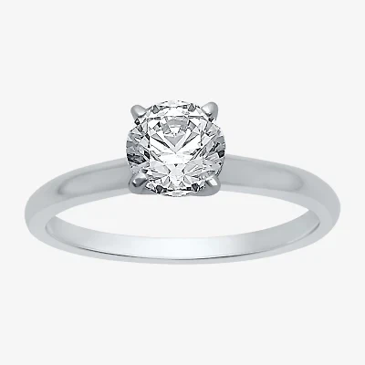 Premier Collection 1 CT. Natural Diamond Round Solitaire Engagement Ring 14K Gold
