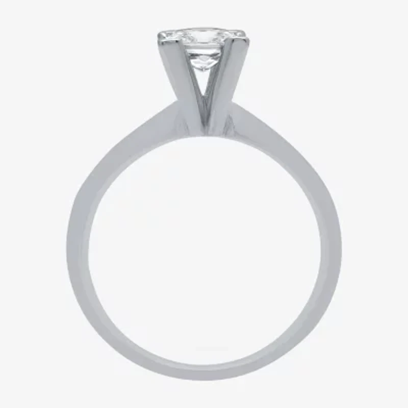 Premier Collection 1 CT. Natural Diamond Princess-cut Solitaire Engagement Ring 14K Gold