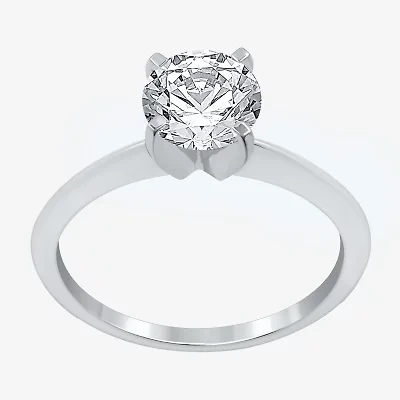 1 1/4 CT. Lab-Grown (G / SI2) Diamond Round Solitaire Engagement Ring 14k Gold