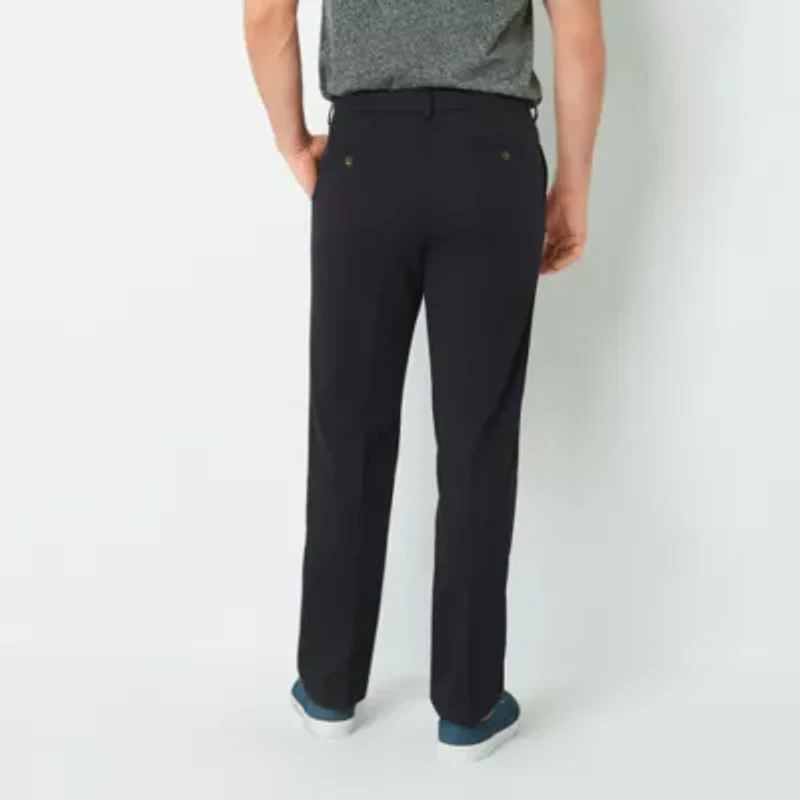St. John's Bay Easy Care Stretch Mens Classic Fit Flat Front Pant