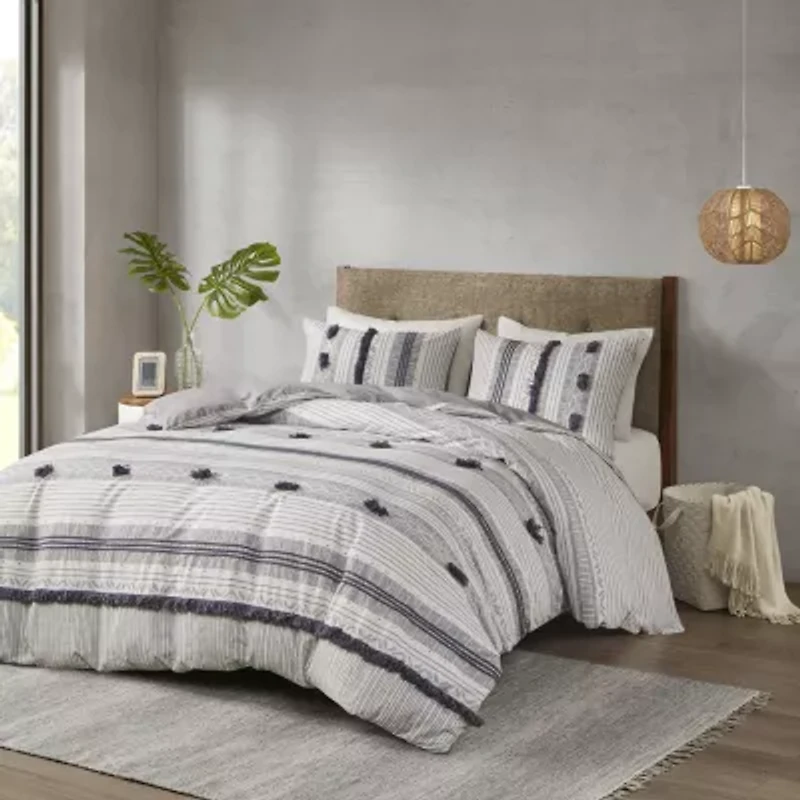 INK+IVY Cody 3 Piece Cotton Duvet Cover Set