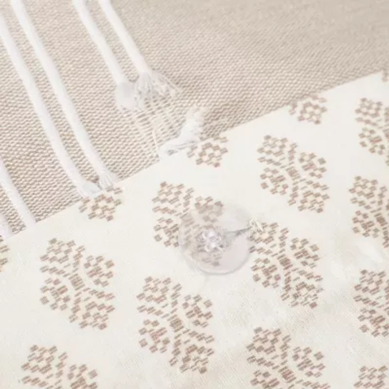 INK+IVY Kara 3 Piece Cotton Jacquard Duvet Cover Set