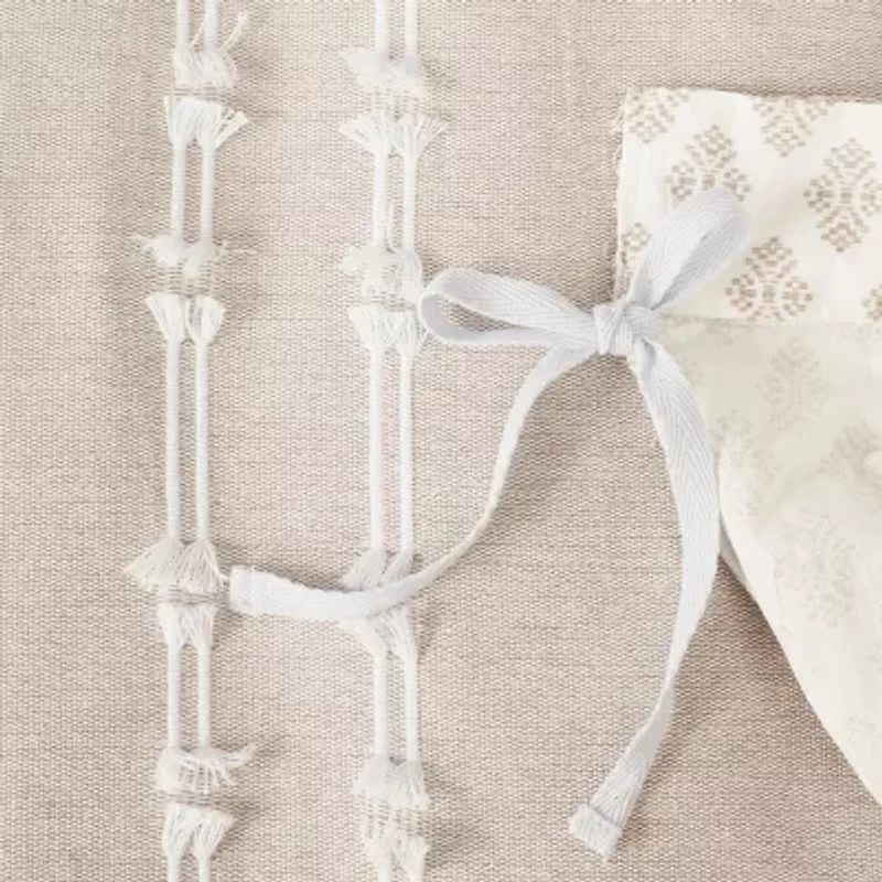 INK+IVY Kara 3 Piece Cotton Jacquard Duvet Cover Set