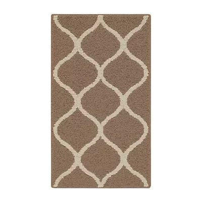 Maples Lattice Washable Skid Resistant Indoor Rectangular Accent Rug