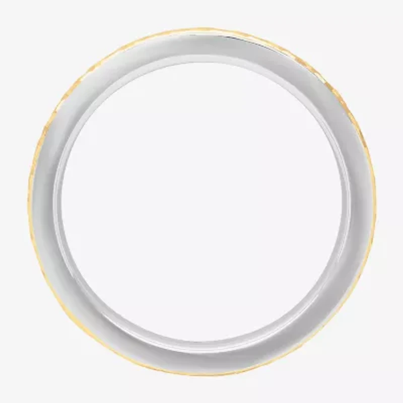 Mens 5MM Sterling Silver Wedding Band