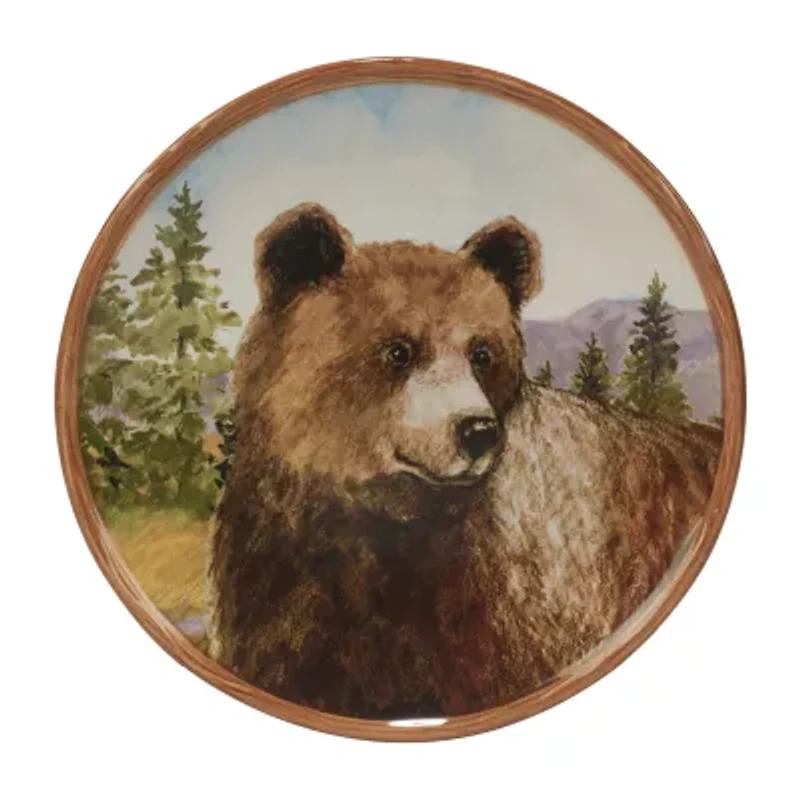 Certified International Mountain Summit 4-pc. Earthenware Dessert Plate