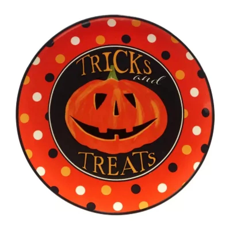 Certified International Spooky Halloween 4-pc. Earthenware Dessert Plate