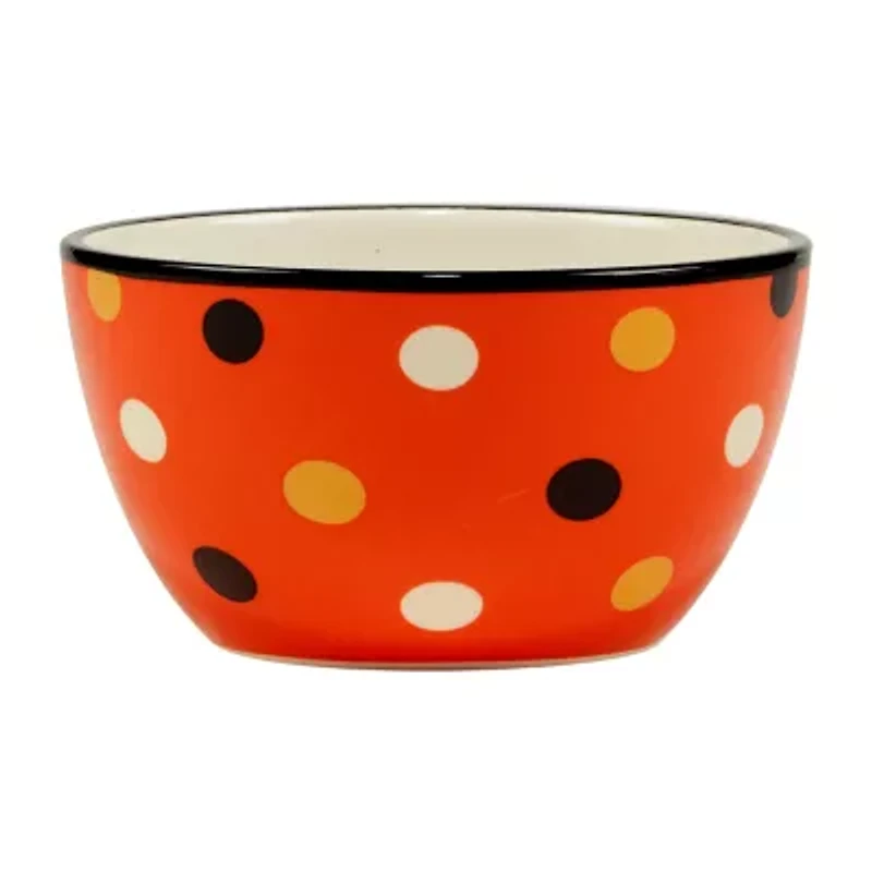 Certified International Spooky Halloween 4-pc. Earthenware Ice Cream Bowl