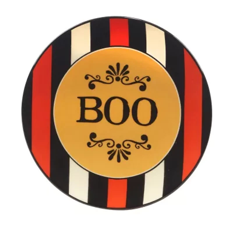 Certified International Spooky Halloween 4-pc. Earthenware Appetizer Plate