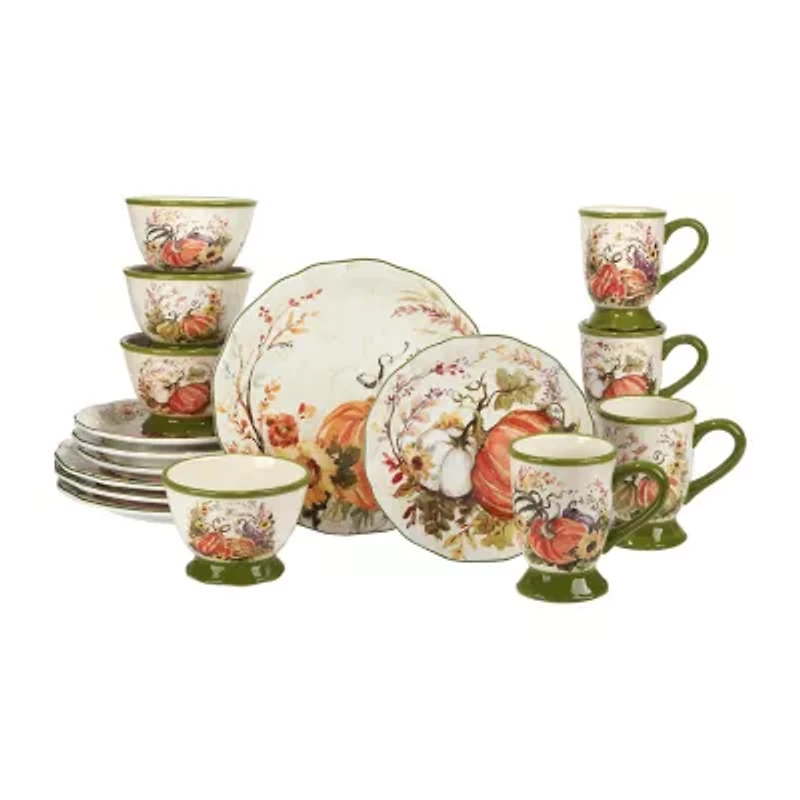 Certified International Harvest Morning 16-pc. Earthenware Dinnerware Set