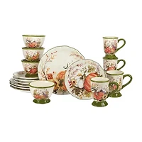 Certified International Harvest Morning 16-pc. Earthenware Dinnerware Set