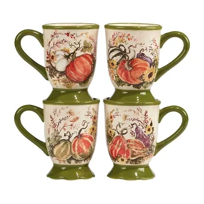 Certified International Harvest Morning 4-pc. Holiday Coffee Mug