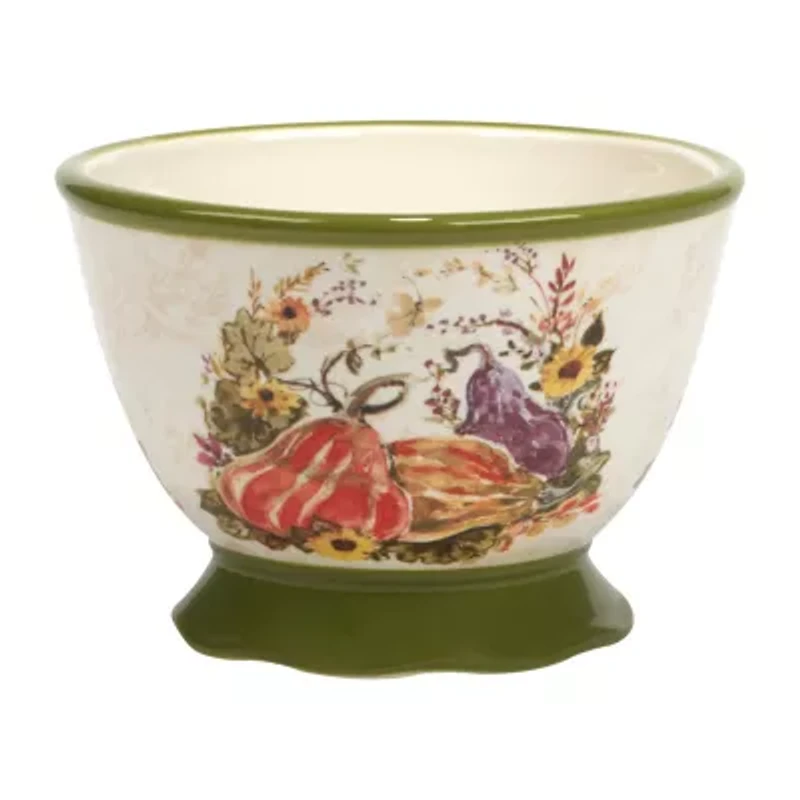 Certified International Harvest Morning 4-pc. Earthenware Ice Cream Bowl