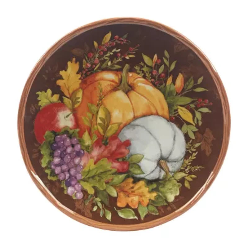 Certified International Harvest Blessings 4-pc. Earthenware Dessert Plate