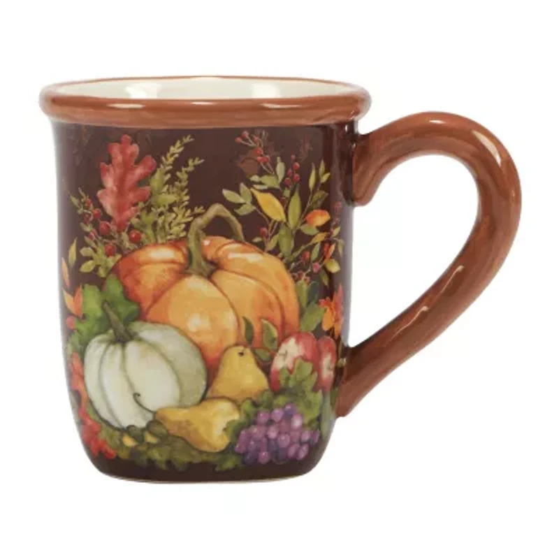 Certified International Harvest Blessings 4-pc. Holiday Coffee Mug