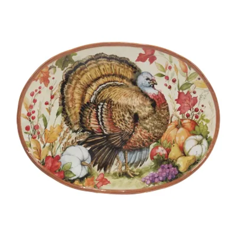 Certified International Harvest Blessings Serving Platter