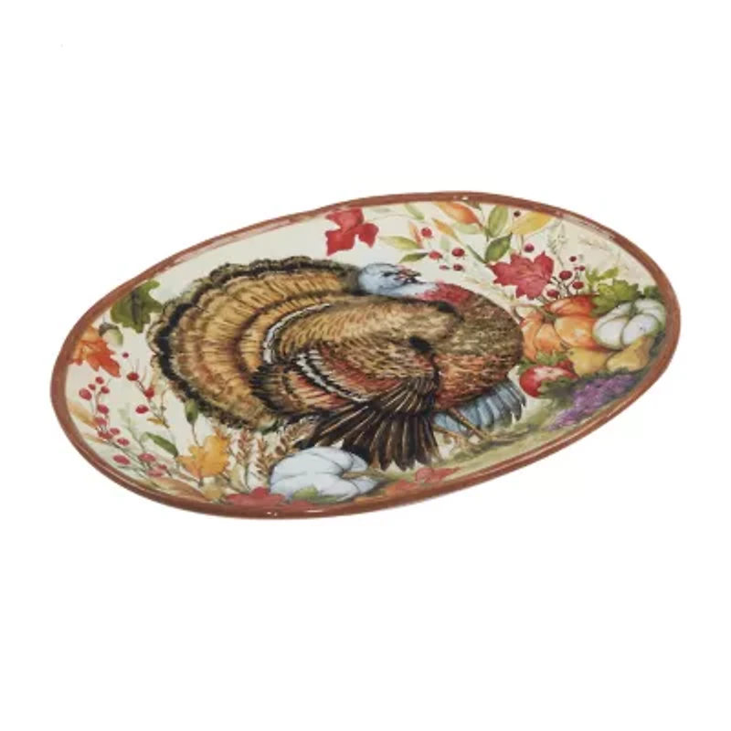 Certified International Harvest Blessings Serving Platter