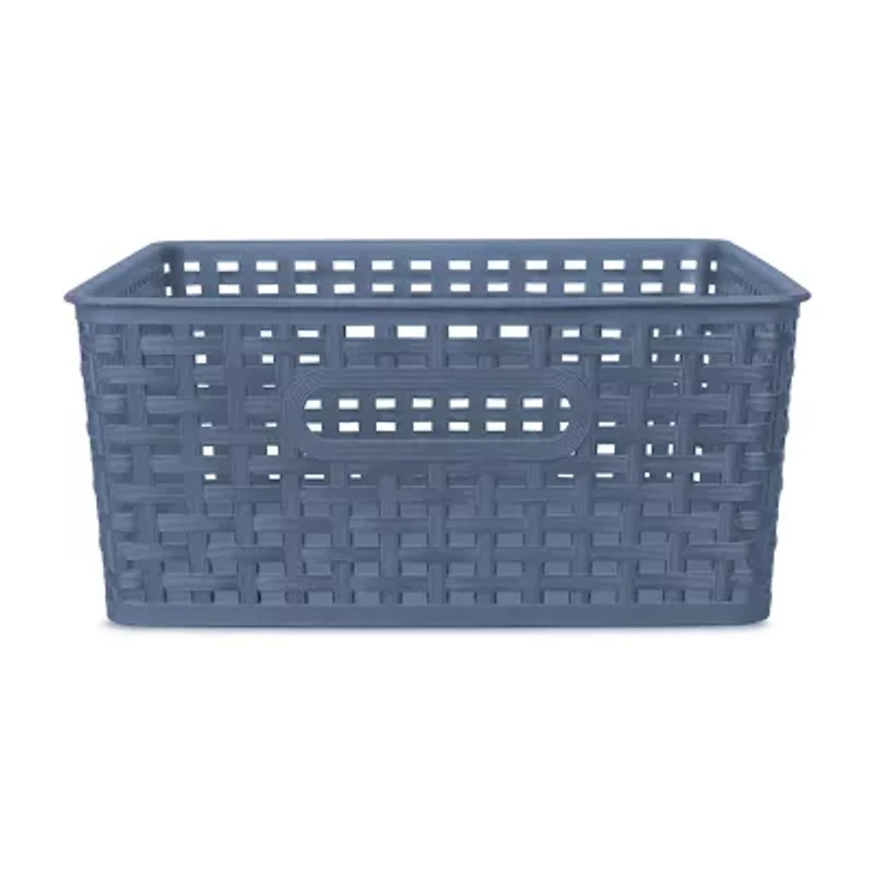 Home Expressions Medium Durable Plastic Weave Storage Bins