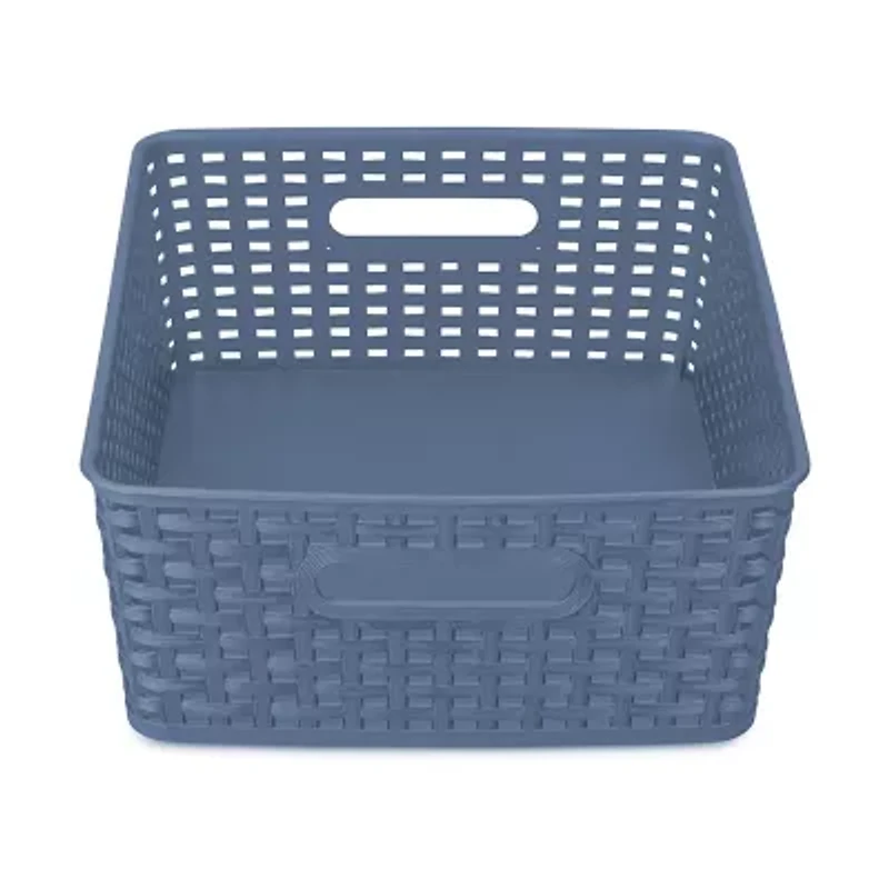 Home Expressions Medium Durable Plastic Weave Storage Bins